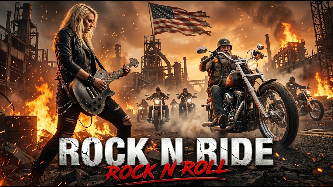 Best Music Rock N Roll 🎸 Rock N Ride 🔥 Thunder Highway | Rock N’ Roll Across the American Roads