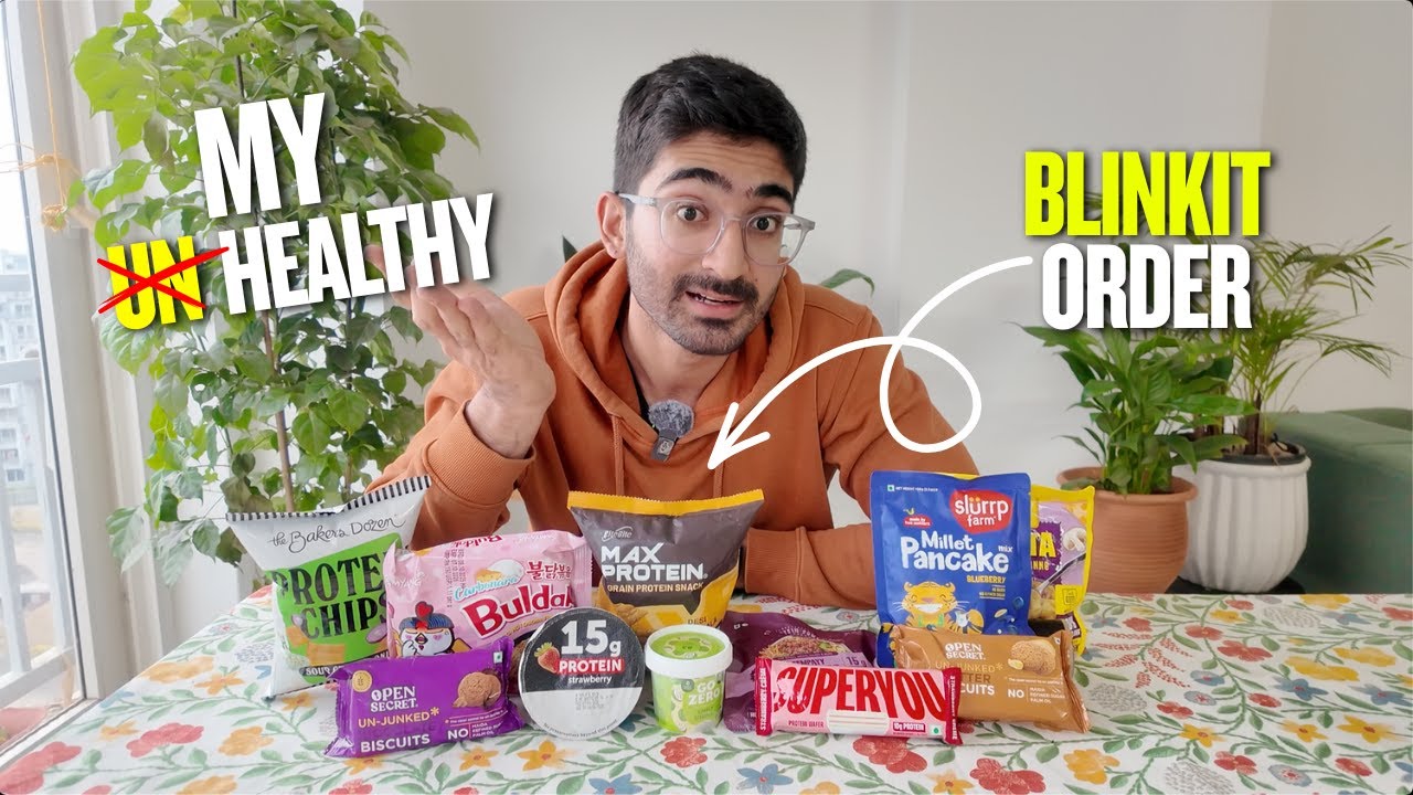 Что я заказываю в Blinkit | Низкокалорийные, полезные закуски!