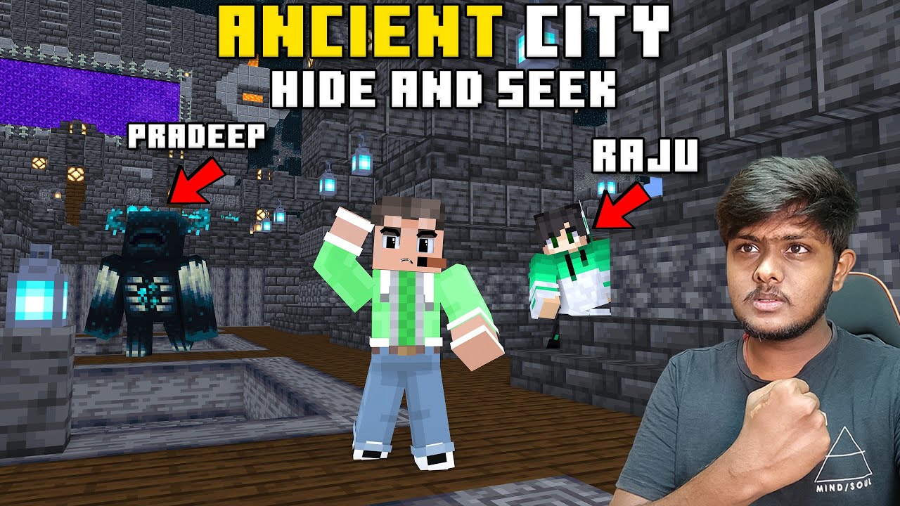 Ancient City Hide And Seek | Minecraft In Telugu | GMK GAMER