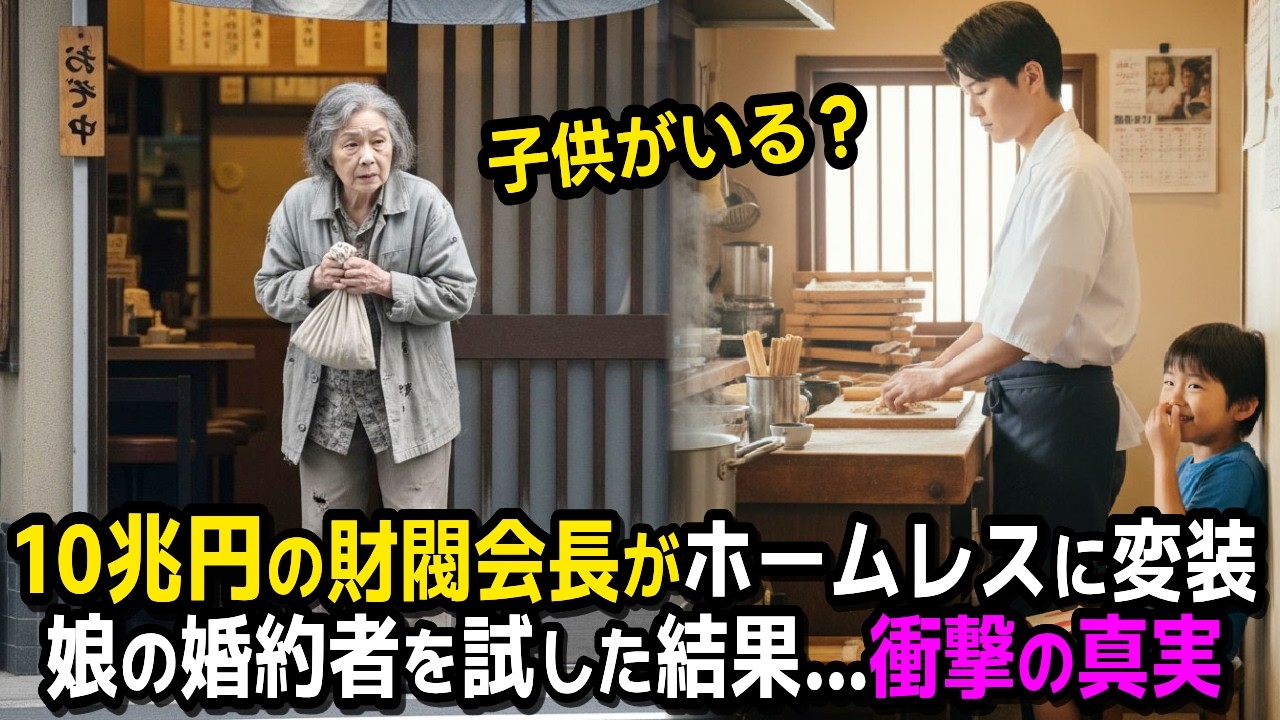 ホームレス姿で蕎麦屋を訪れた10兆円の財閥会長...娘の結婚相手を試すとんでもない展開