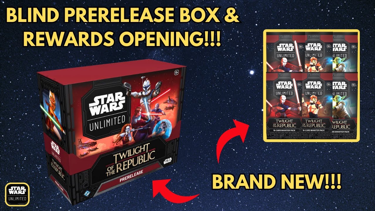 Twilight of the Republic Prerelease and Booster Packs Opening! - Star Wars Unlimited