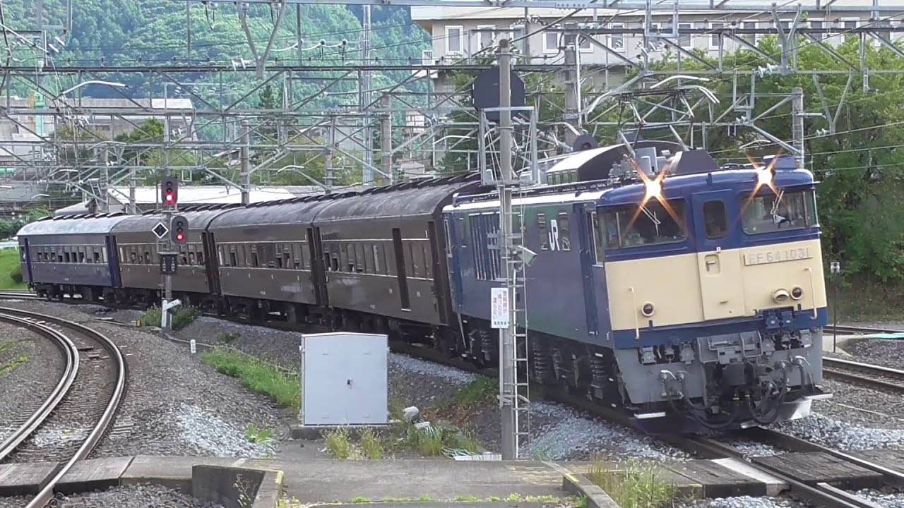 2024/9/22 中央本線・辰野支線旧型客車で行く上諏訪日帰り旅【 EF64が旧客車4両を牽引して、中央東線（上諏訪⇔松本）を走行】