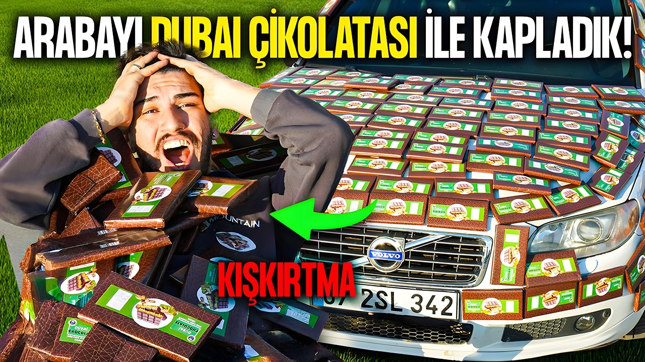 ARABAMI DUBAİ ÇİKOLATASIYLA KAPLADIM ! @Koray ve Fulya @Özlemlia