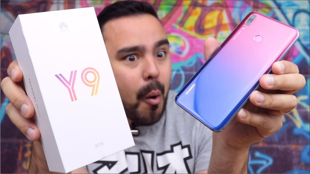 QUE LINDOOO ! HUAWEI Y9 2019 - UNBOXING Portugues BRASIL
