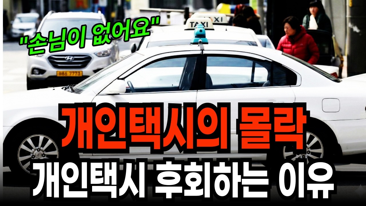 영상망해가는개인택시의 몰락 ''70%가 운행멈췄다