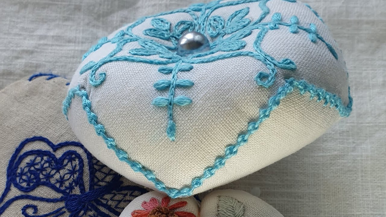 [embroidery stitch]Cable stitch,palestrina stitch,케이블스티치,팔레스트리나 스티치