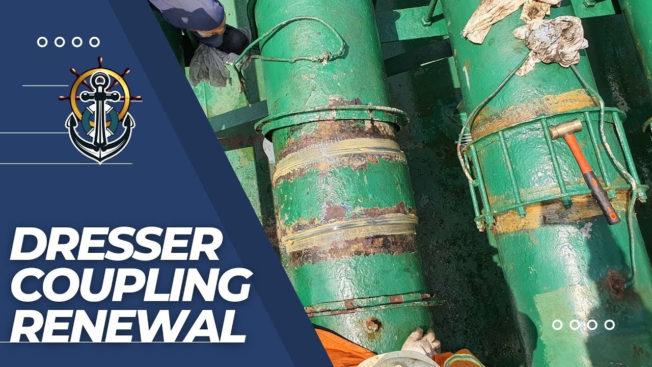 CARGO PIPELINE DRESSER COUPLING/EXPANSION JOINT PACKING RENEWAL || FLYING AT SEA ||