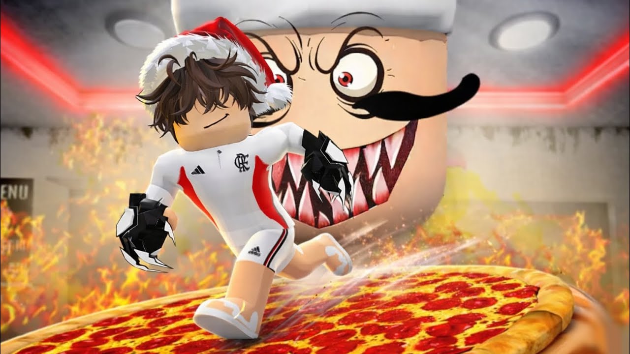 Roblox - Escapei de uma pizzaria assustadora ( Escape papa pizza's) DuduGameplays