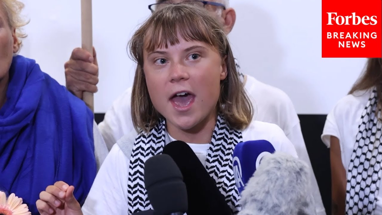Greta Thunberg Speaks To Reporters After Being Released From Israeli Prison