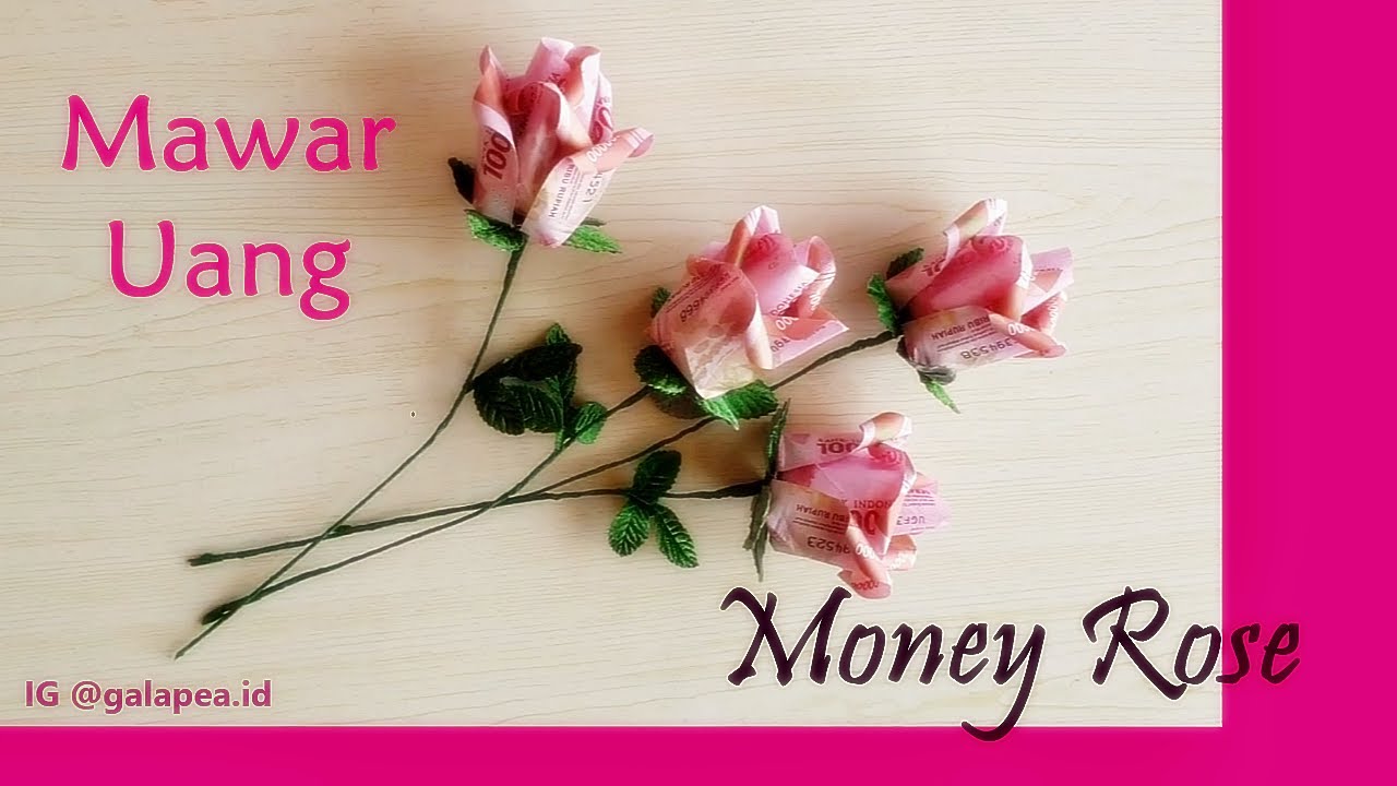 How to Make Money Rose || Tutorial Membuat Mawar Uang