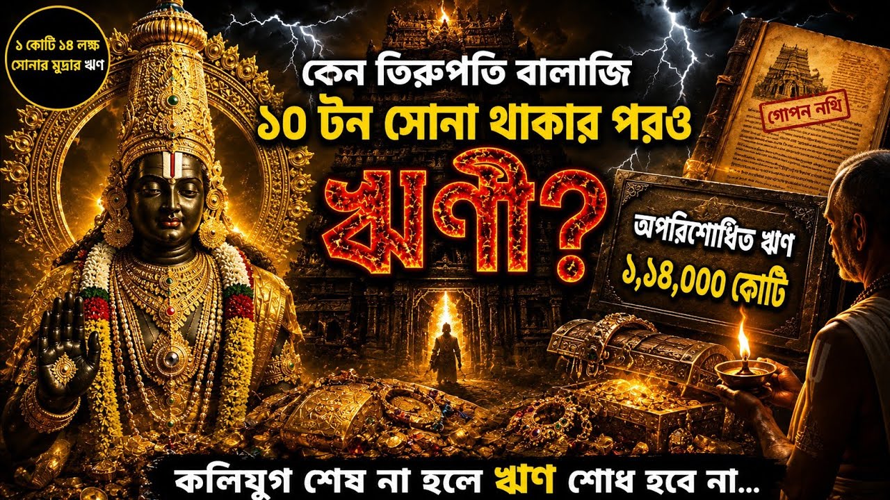 কেন তিরুপতি বালাজির ১০ টন সোনা থাকার পরও ঋণী থাকার রহস্য?