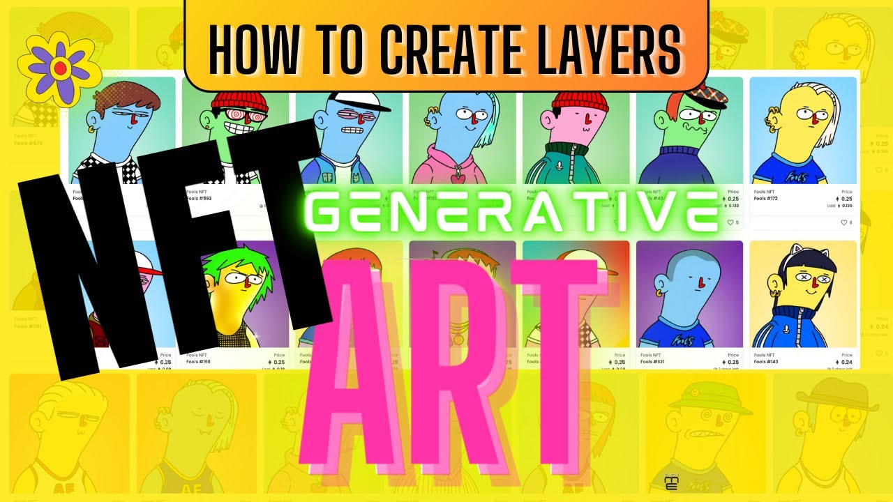 How to CREATE LAYERS and RARITY for a Generative NFT Project collection