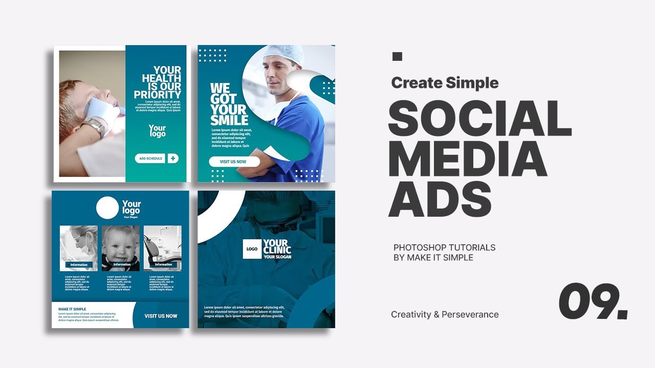 Photoshop Tutorial: Simple Social Media Ads # 9