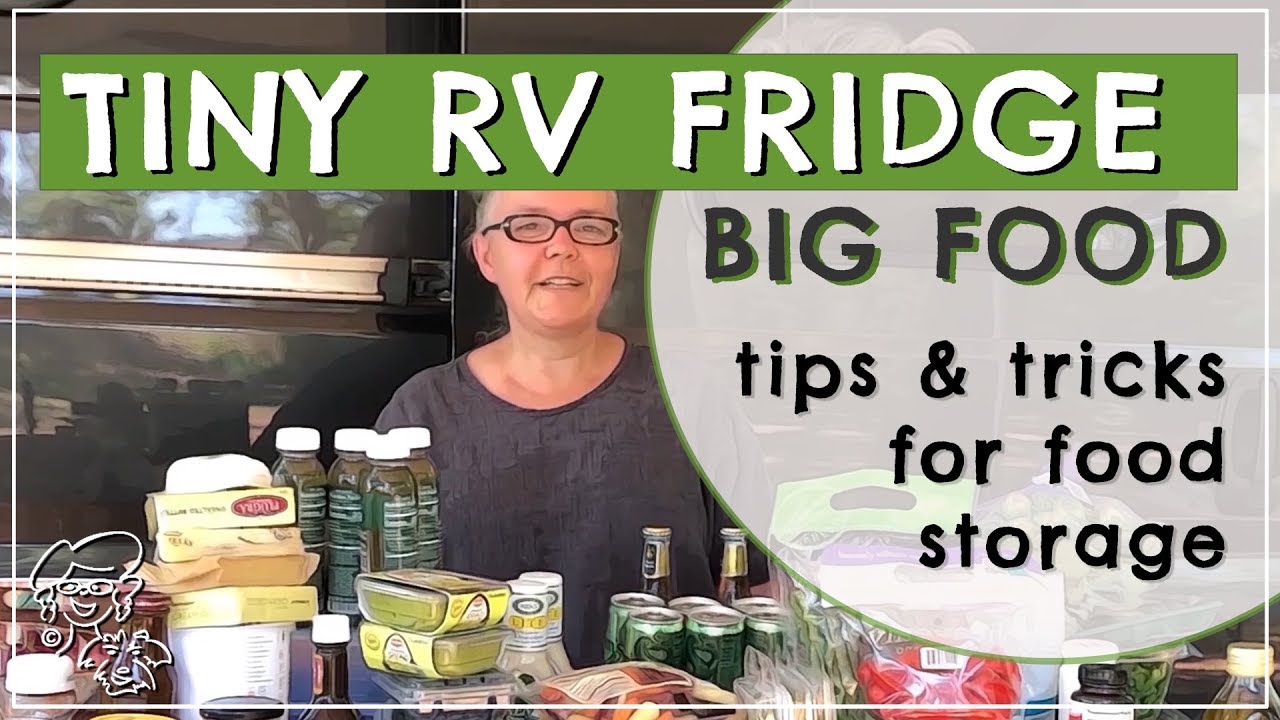 Tips n Tricks for RV REFRIGERATOR STORAGE // how I keep a lot of food in my tiny campervan fridge
