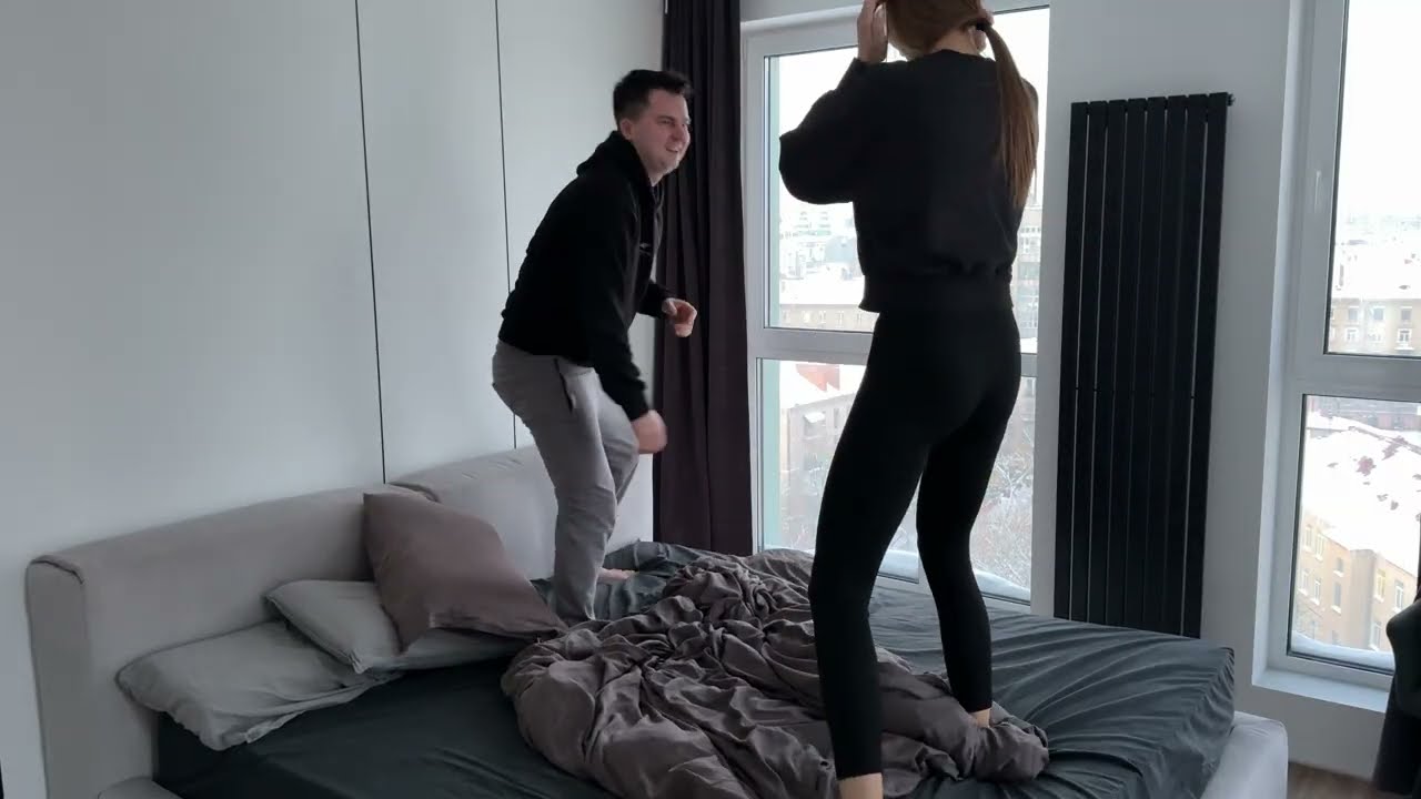 LMFP mixed apartment wrestling- Eva Park vs "Big" Donald