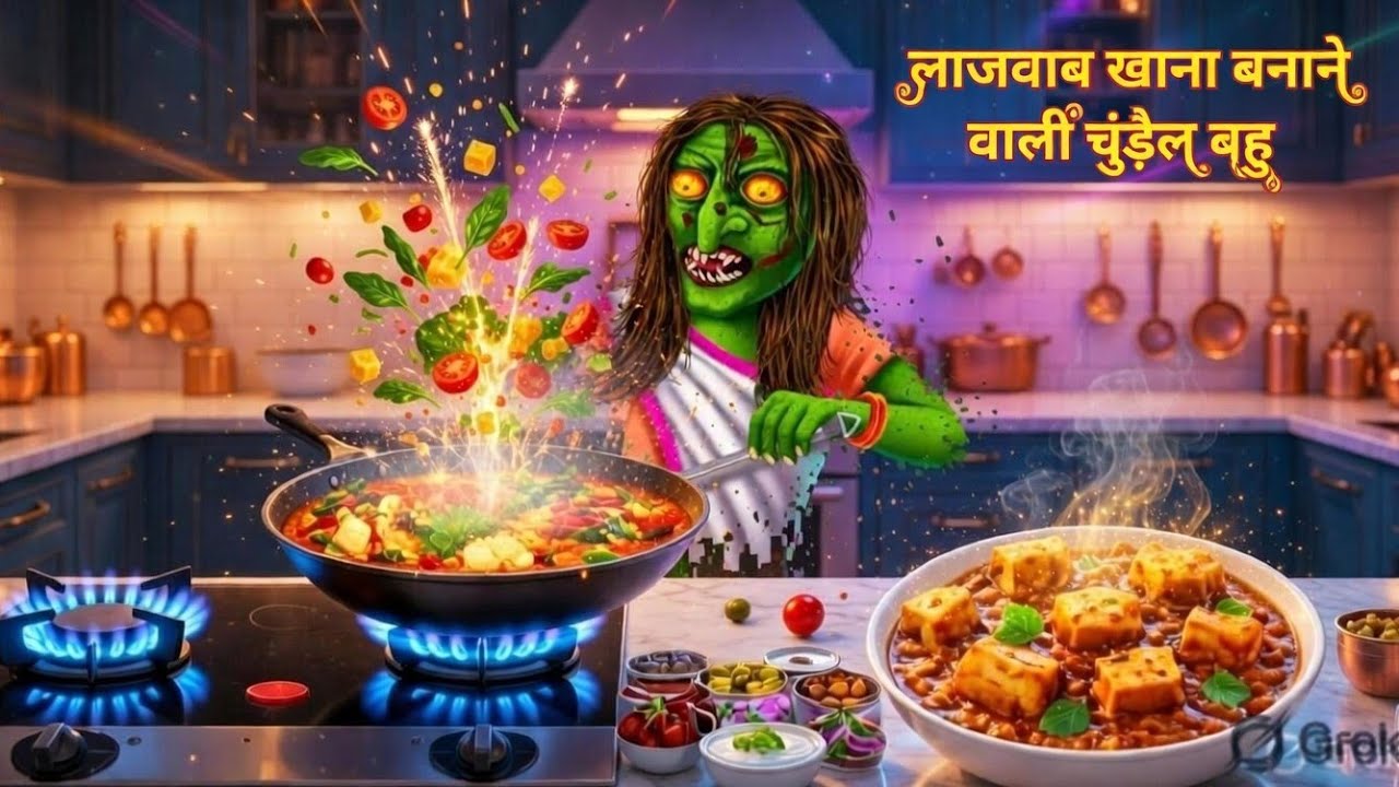 लाजवाब खाना बनाने वाली चुड़ैल बहू 😱 | Chudail Bahu Horror Story #moralstories