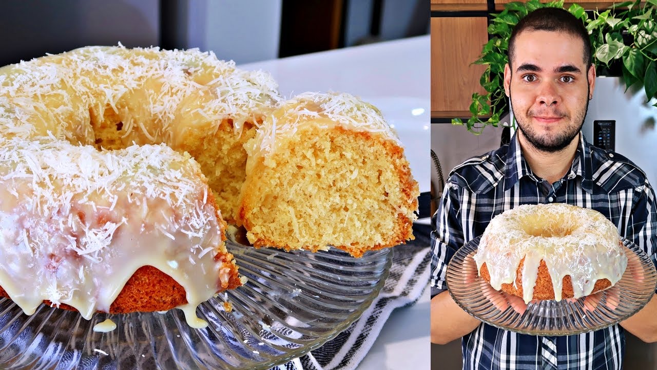 BOLO DE COCO DE LIQUIDIFICADOR SUPER FOFINHO | FÁCIL E RÁPIDO