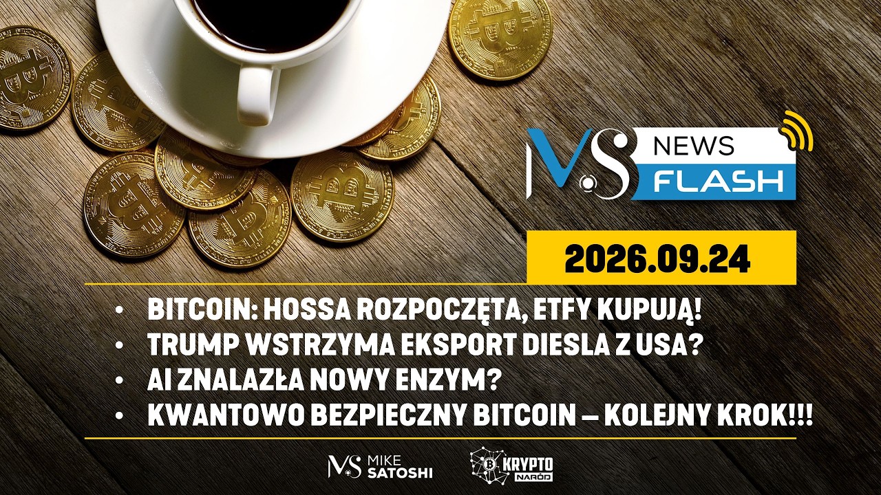 BITCOIN: HOSSA ROZPOCZĘTA, ETFY KUPUJĄ! TRUMP WSTRZYMA EKSPORT DIESLA POZA USA?!?