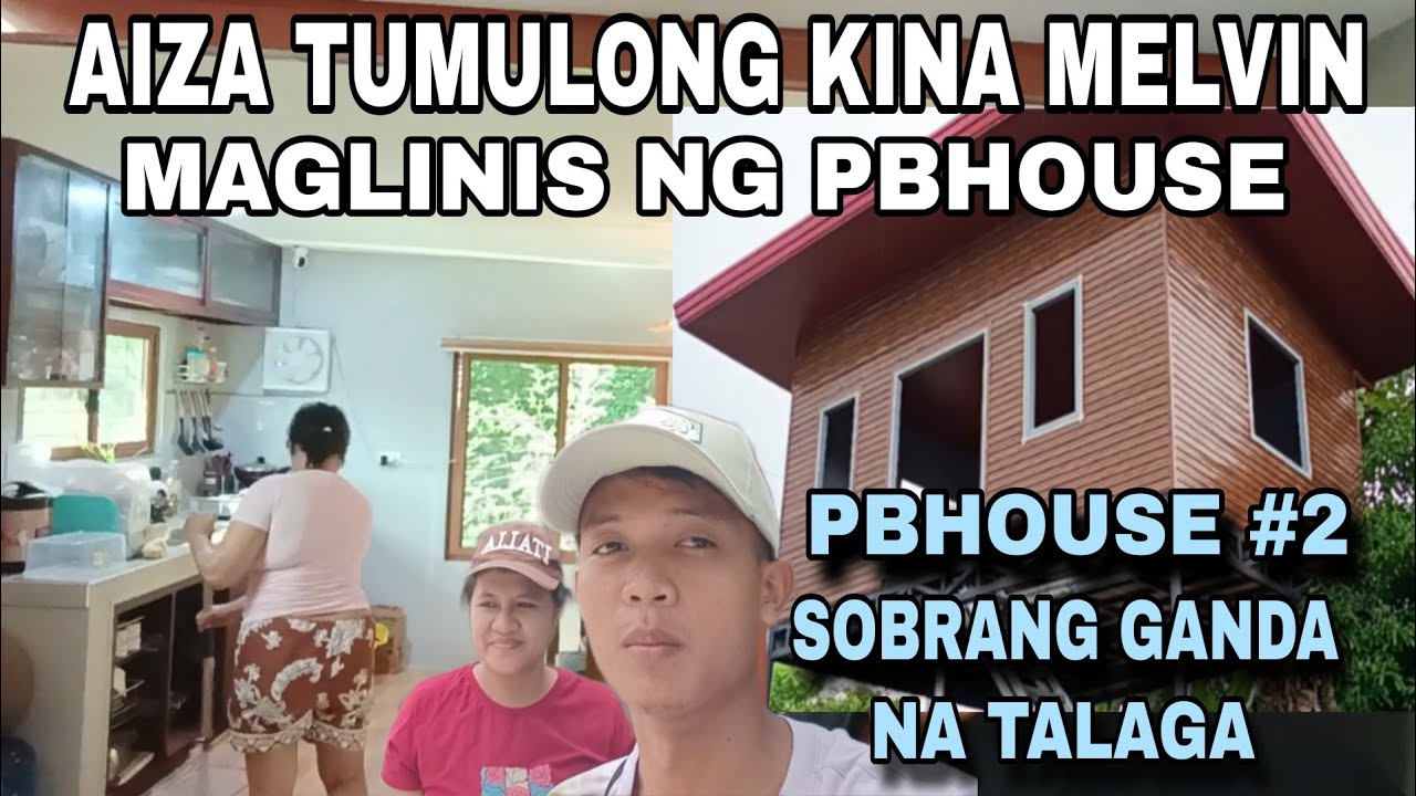 Wow! Aiza tumulong sa paglinis ng pbhouse kina Melvin(pbhouse #2 sobrang ganda na).@PugongByahero 