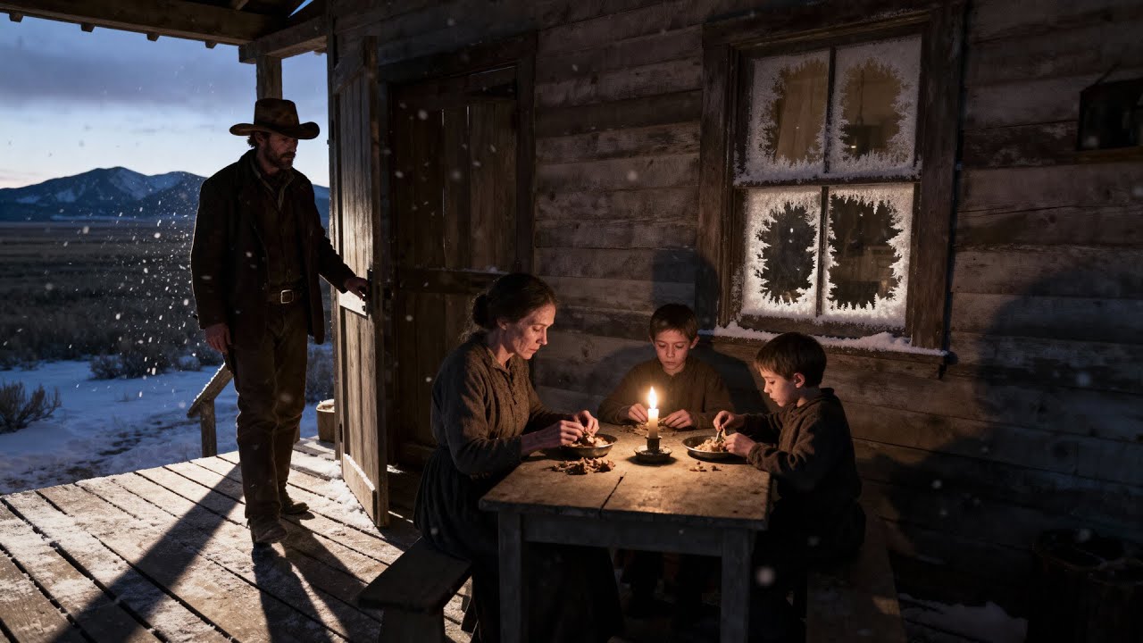“Get Your Things..You’re Coming Home”— Cowboy Said After Seeing Widow and Her Kids Eating Leftovers