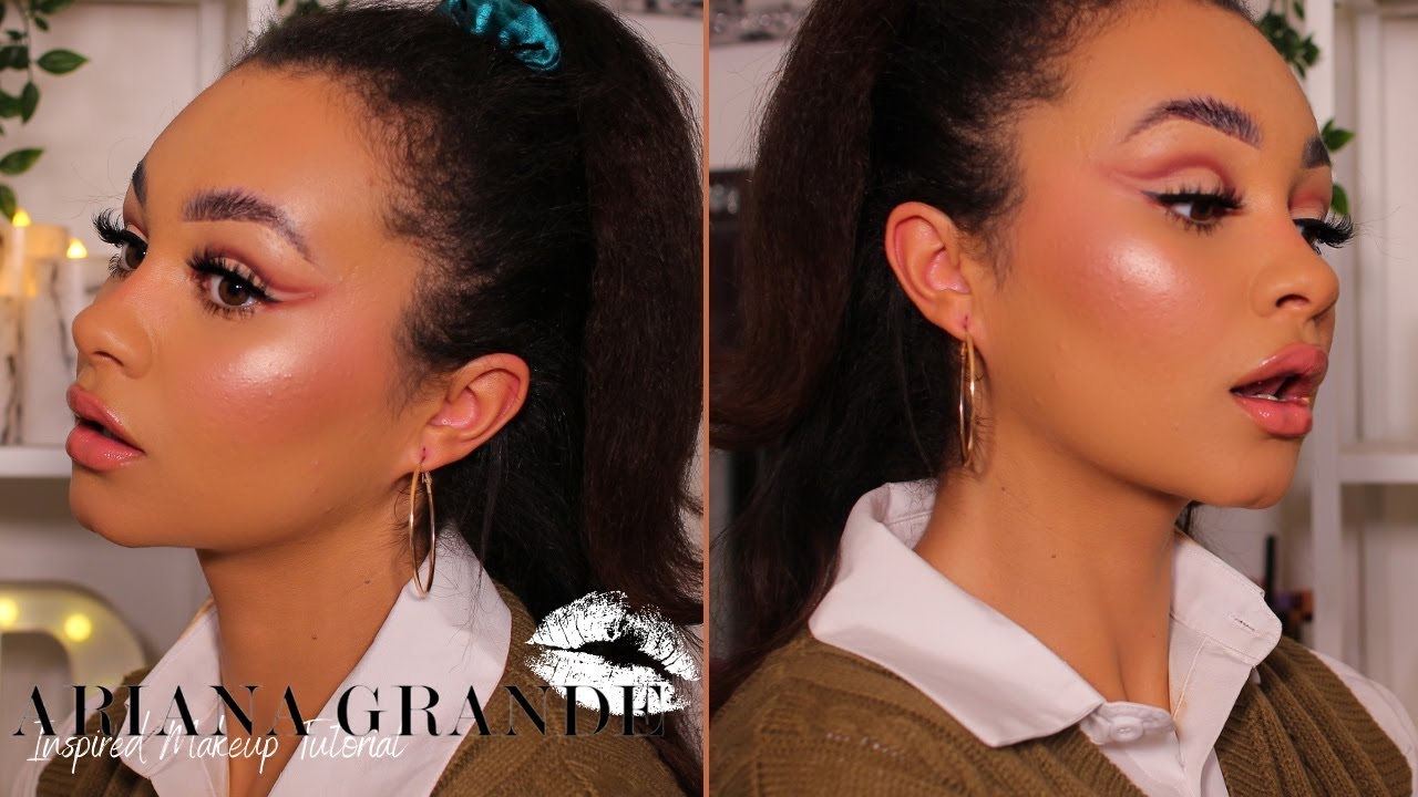 ARIANA GRANDE INSPIRED MAKEUP + TESTING THE KVD FOUNDATION BALM... THE COVERAGE! OMG | DANNI LOUISE