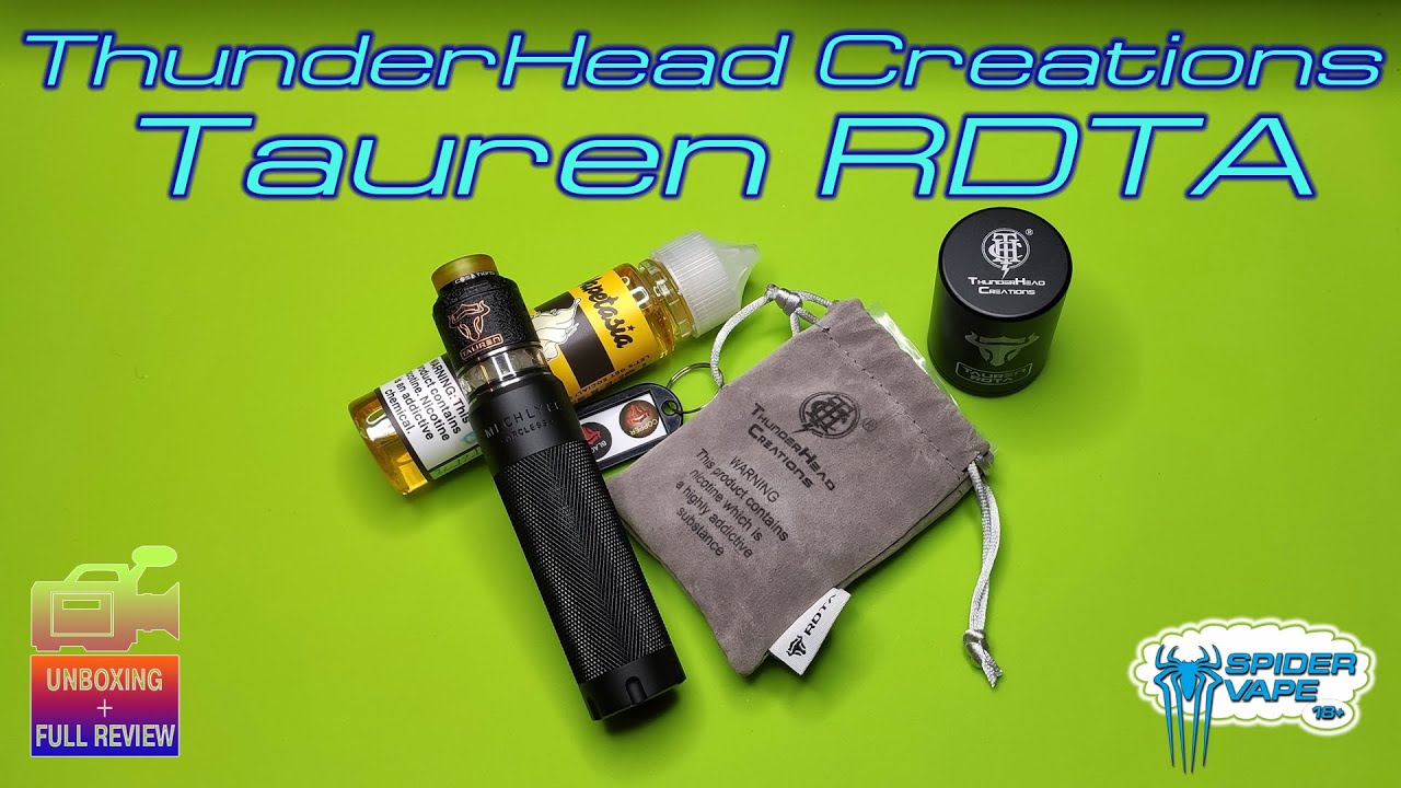 Хороший бак THC Tauren RDTA | SergSpider review | SpiderVape | FullHD |