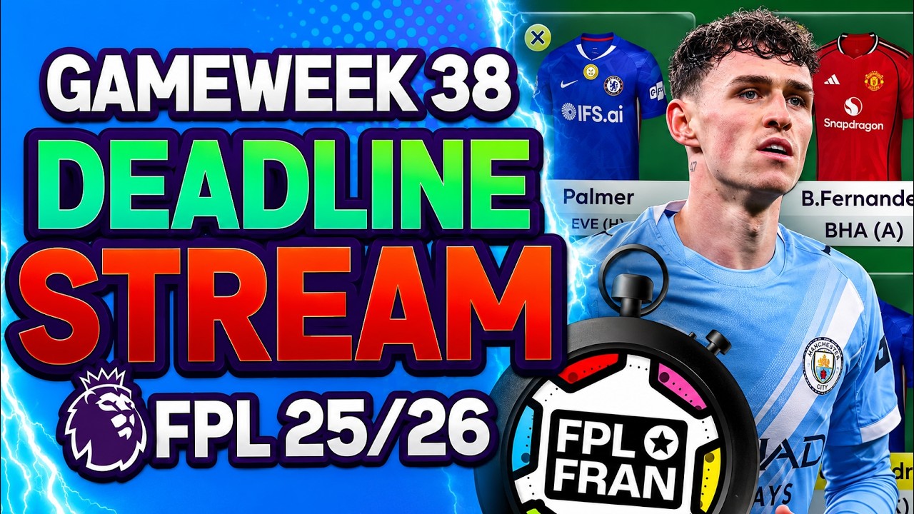 🌍 8K! GW38 WATCHALONG! Premier League 2025/26 Tips