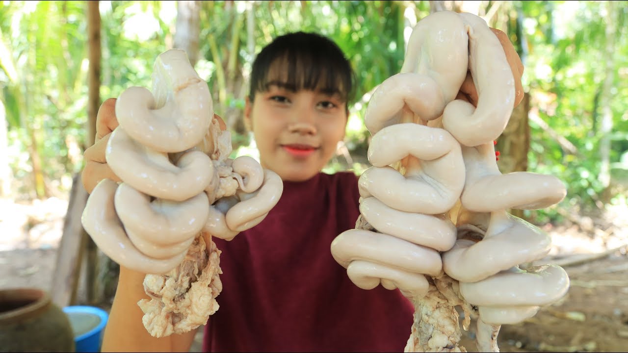 Yummy cooking Pig intestine recipe - Cooking skill