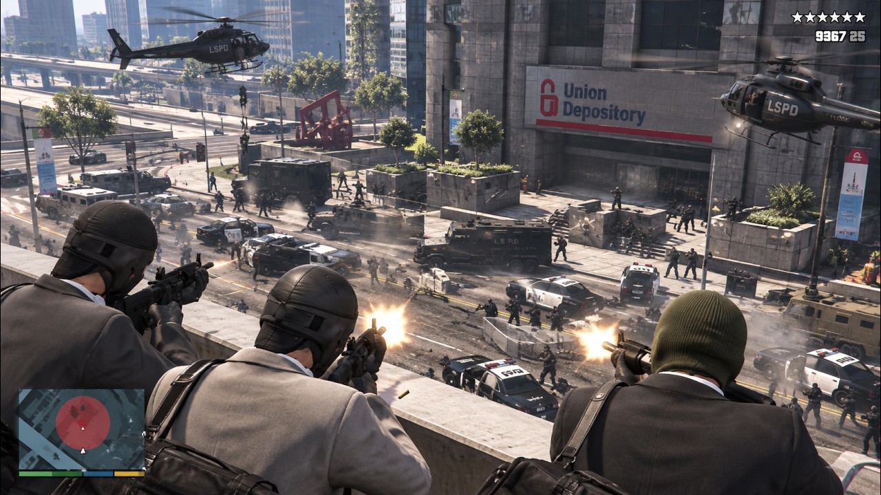 GTA 5 - Union Depository Heist + Ten Star Escape