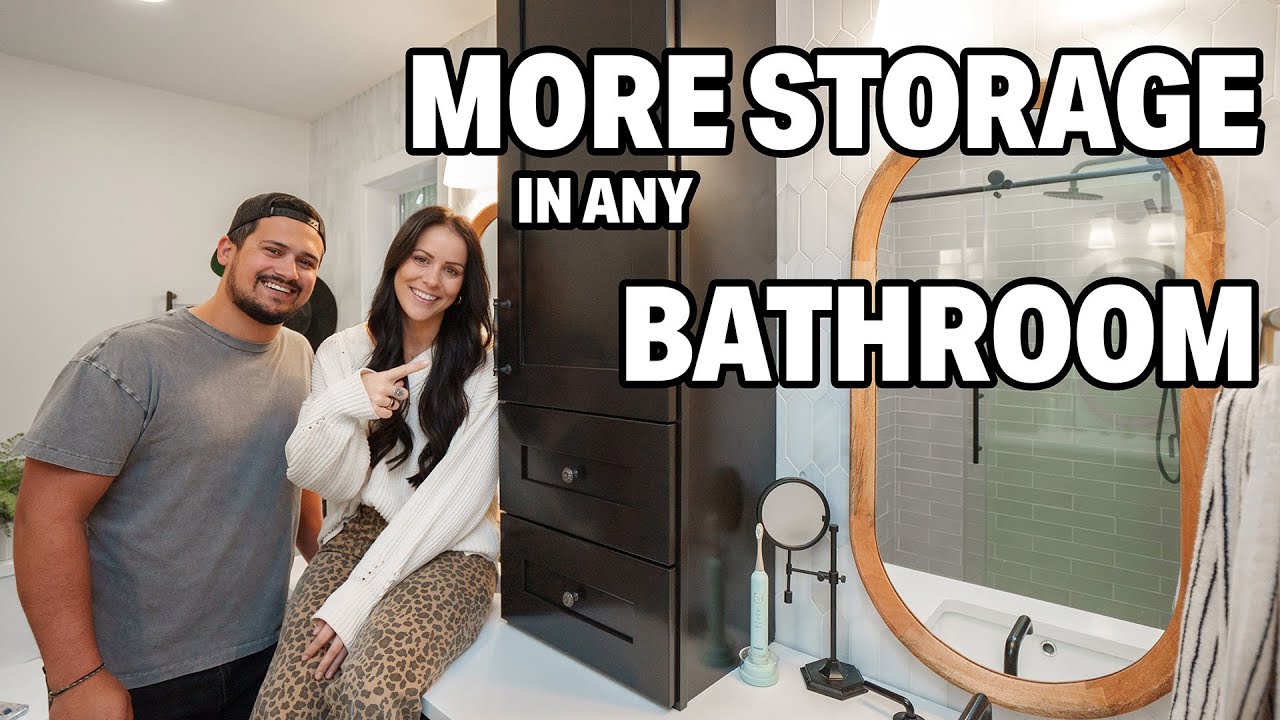 Adding Extra Cabinet Space Into Our Bathroom | Step-by-Step | Newbuild Newlyweds