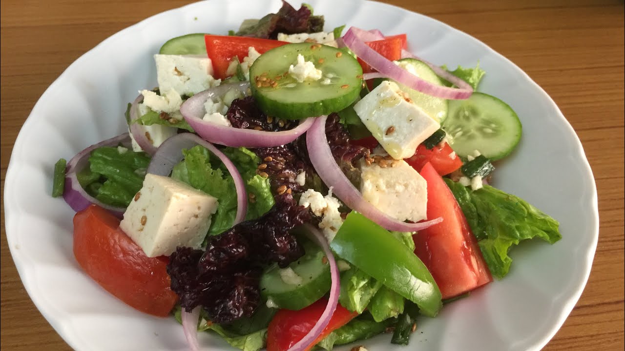 Simply Green Salad | Tasty Green Salad Recipe | Mix Green Salad | Cucumber Salad