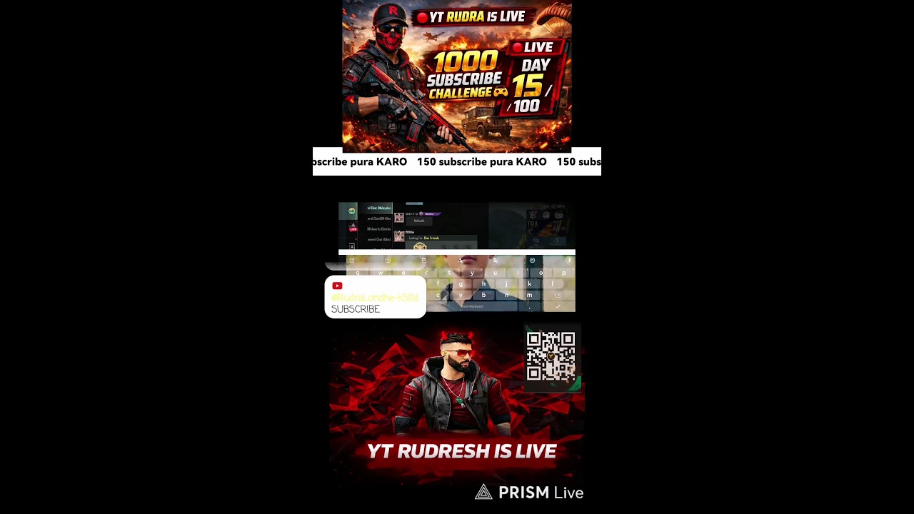 Live streaming of YT RUDRA IS LIVE ROOM KAD MATCH TDM