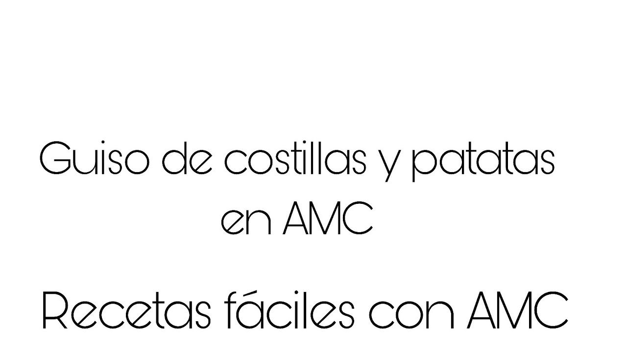 Guiso de costillas y patatas AMC