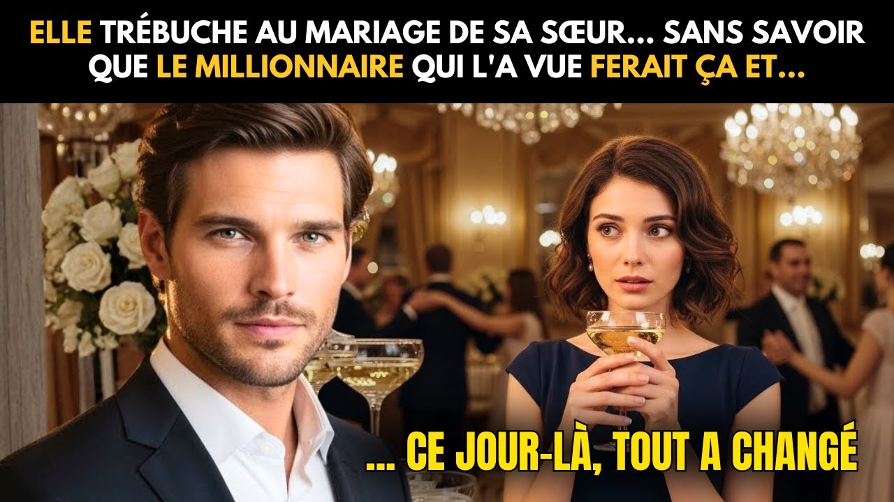 ELLE TRÉBUCHE AU MARIAGE DE SA SŒUR... SANS SAVOIR QUE LE MILLIONNAIRE QUI L'A VUE FERAIT ÇA ET...