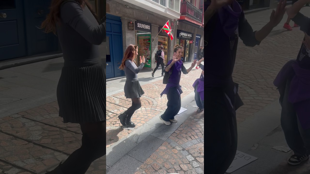 Almost walked away with someone else’s sign 😅 #dancewithiriska #bailaconiriska #baile #bilbao