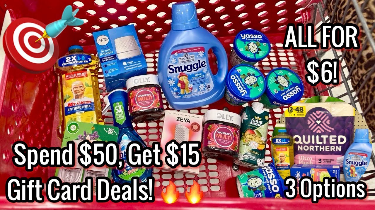 TARGET Free & Cheap Coupon Deals | Spend $50, Get $15 GC Options | Easy FREEBIES! 🙌🏾 | 1/4 - 1/10