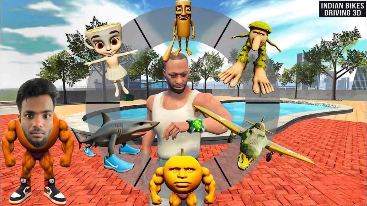 FRANKLIN TRY NEW ITALIAN BRAINROT MODE IN INDIAN 🇮🇳 BIKE DRIVING 3D