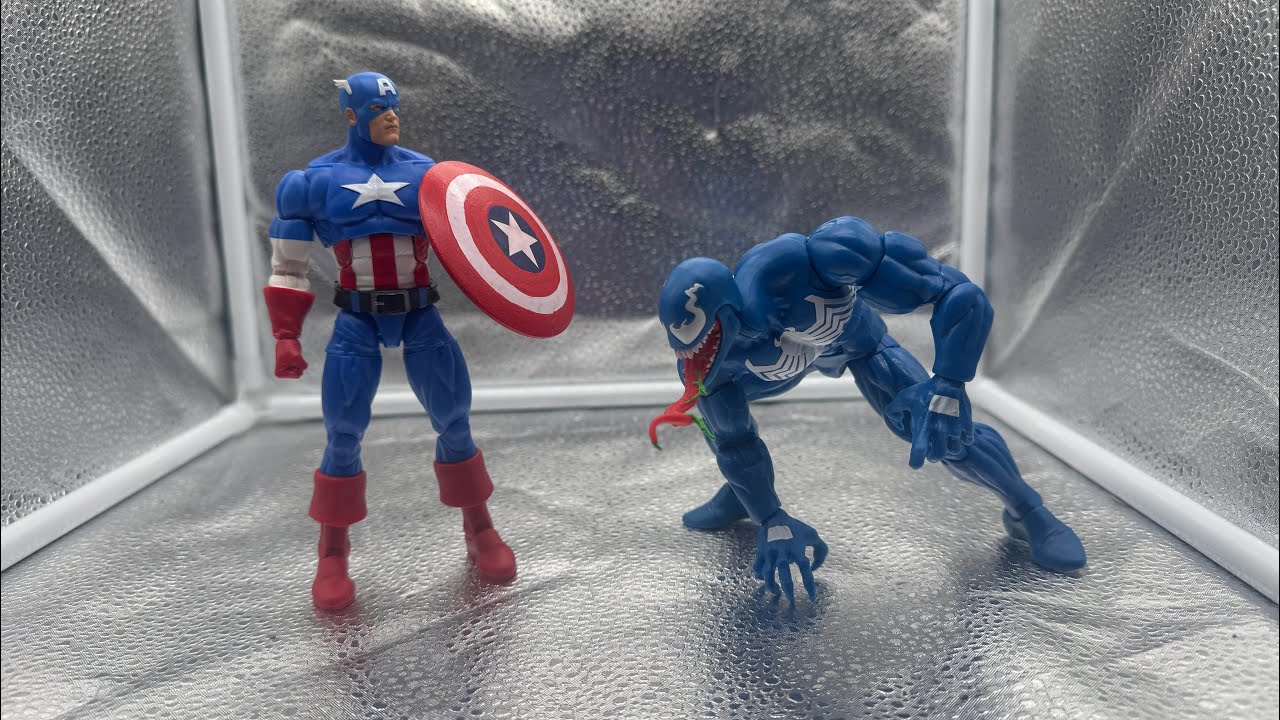 Marvel Legends Gamerverse Marvel VS Capcom Captain America VS Venom 2 Pack Action Figure Review!