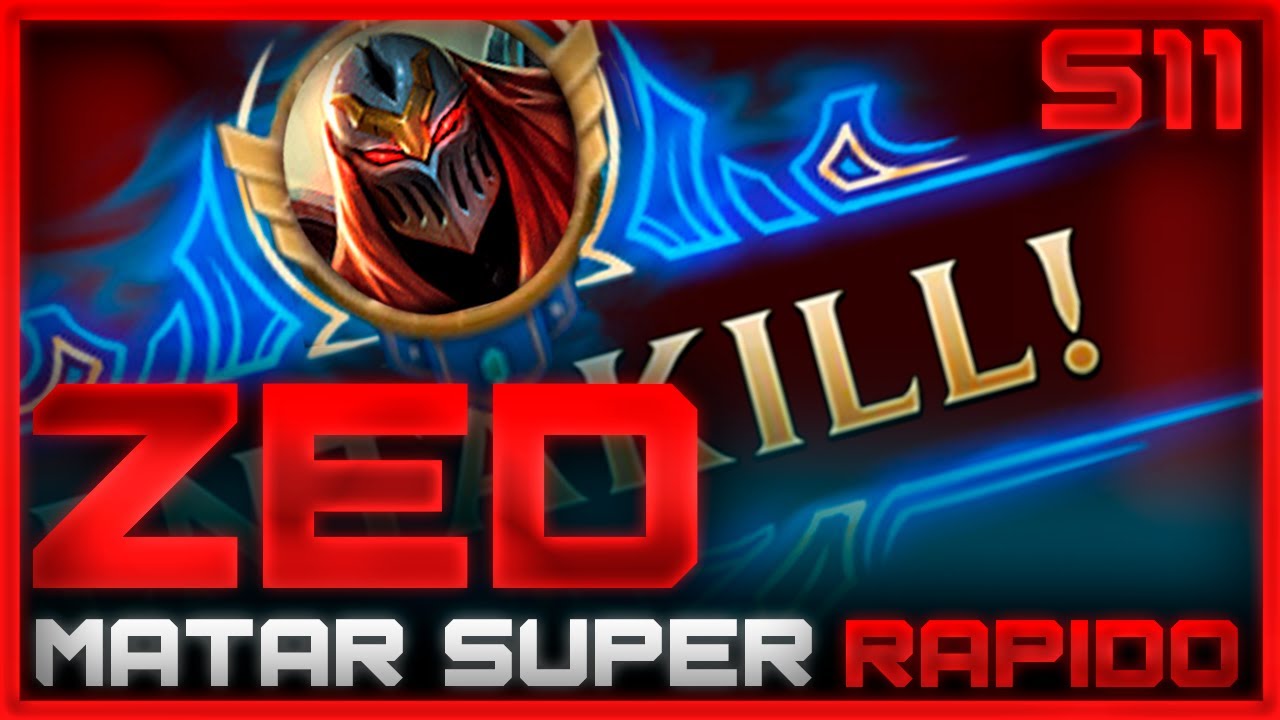 PENTAKILL con ZED / Movimientos BRUTALES y Da&ntilde;o EXPLOSIVO! / Como jugar Zed s11 / Teamfights con Zed