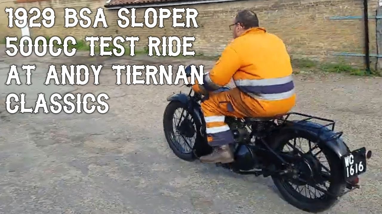 1929 BSA Sloper 493cc at Andy Tiernan Classics  #09292BSA