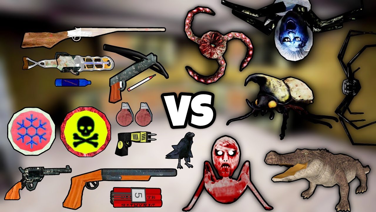 Granny Family All New Pets Vs All Weapons | Dvloper Games New Update All Pets