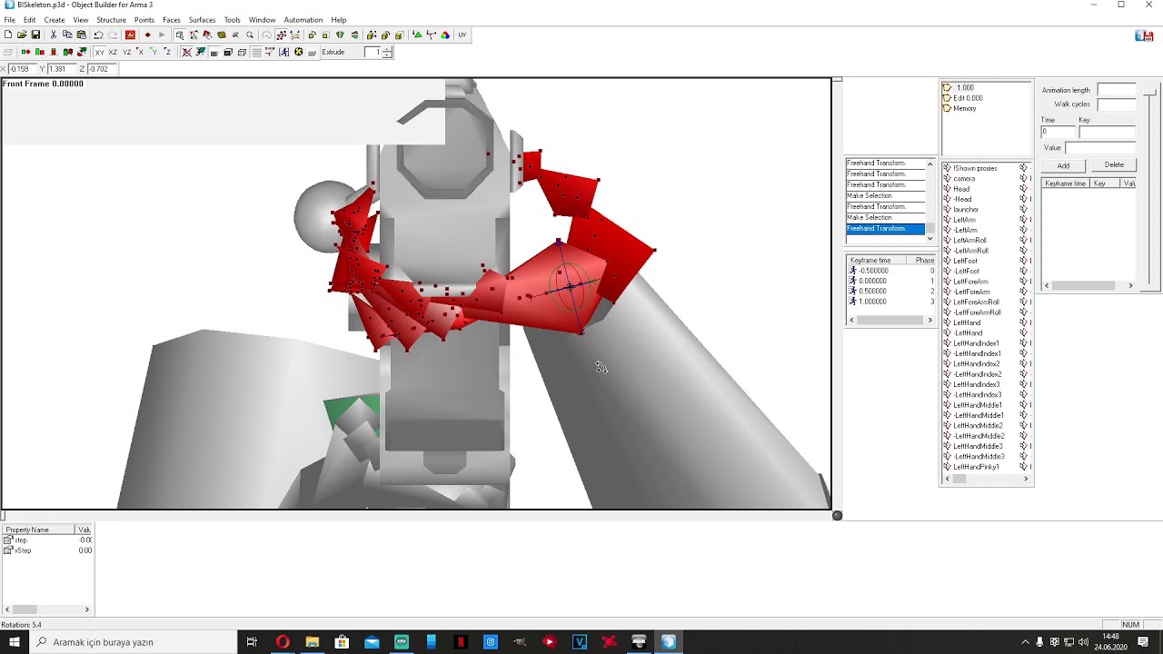 Arma 3 - Making Hand Animation in Object Builder 2 (Twitch Stream Reupload)