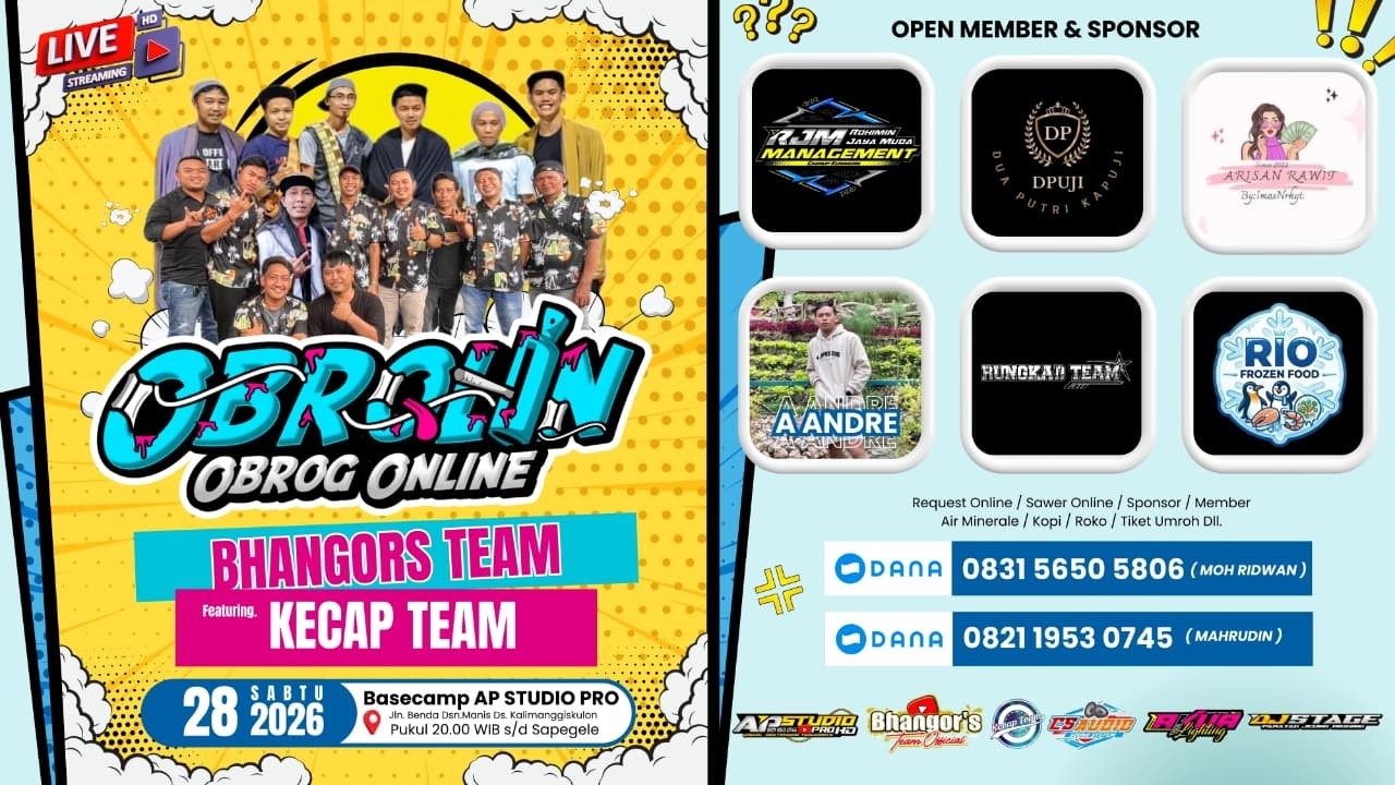 LIVE OBROLIN (OBROG ONLINE) | BHANGORS TEAM FEAT. KECAP TEAM