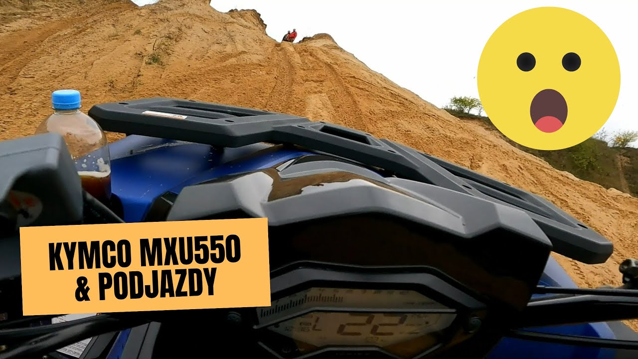 Kymco MXU 550 EPS #2 na piaskowni, climbing, g&oacute;rki, piasek na żwirowni. Z CFMOTO 520L i 500.