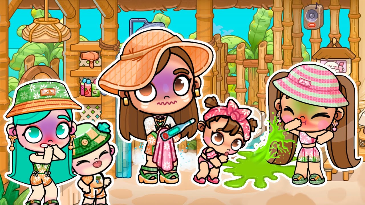 FINJO ESTAR ENFERMA PARA NO VOLVER DE MIS VACACIONES... en Avatar World | Alicia Gameplays