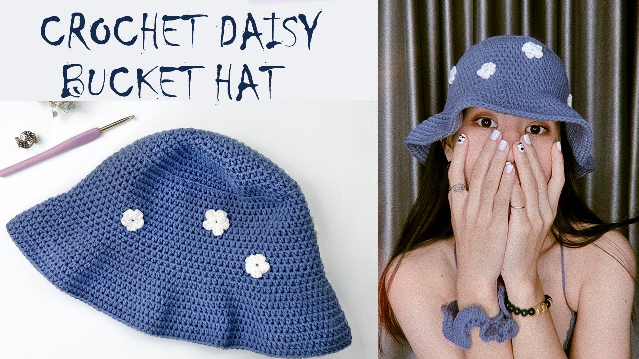 Crochet Daisy Bucket Hat Tutorial | How To Crochet Bucket Hat DIY
