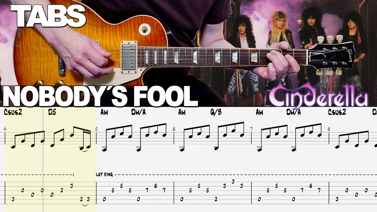 Cinderella - Nobody´s Fool | Guitar cover WITH TABS |
