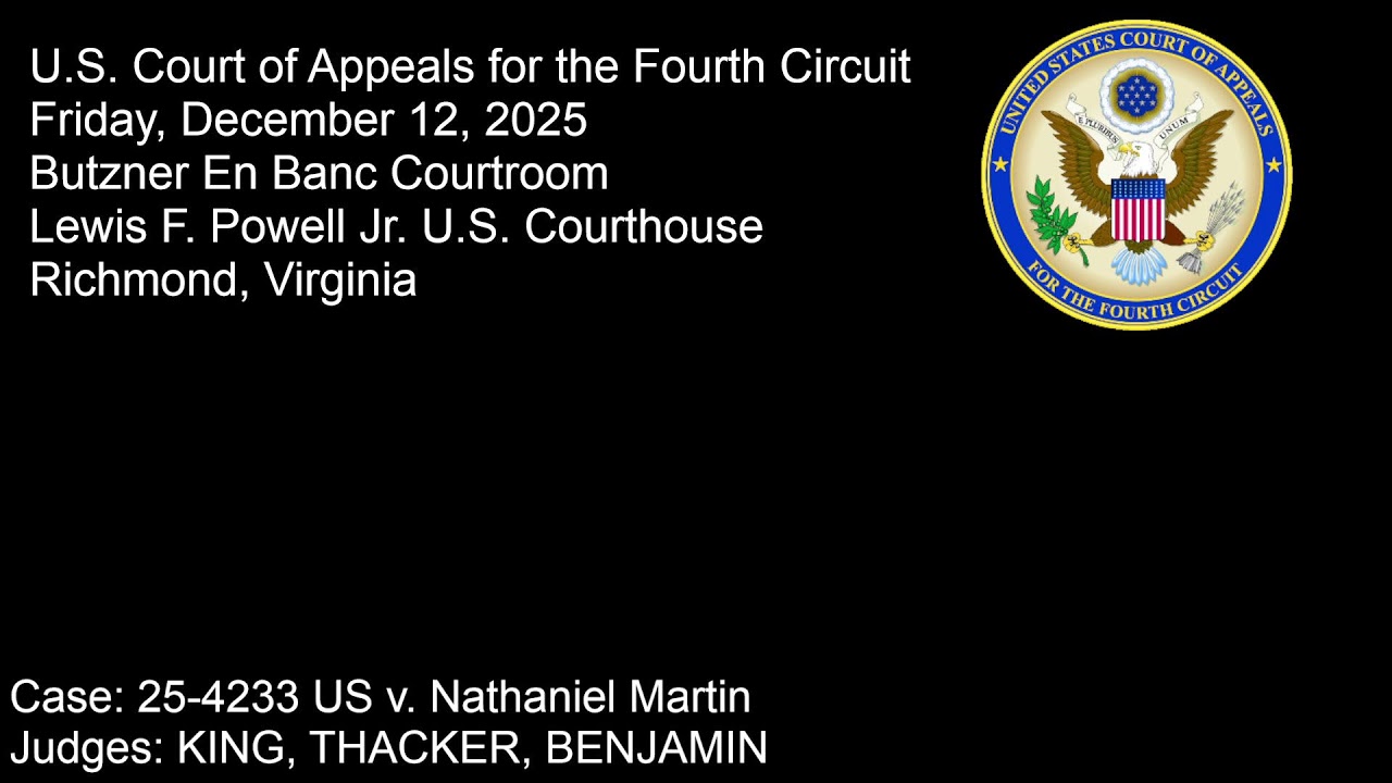 Panel II (Green Courtroom) Oral Arguments - 8:30am Friday 12/12/2025