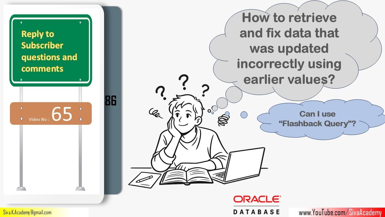 Subscriber Comments Reply Video 65 |How to fix data that was updated incorrectly using earlier value