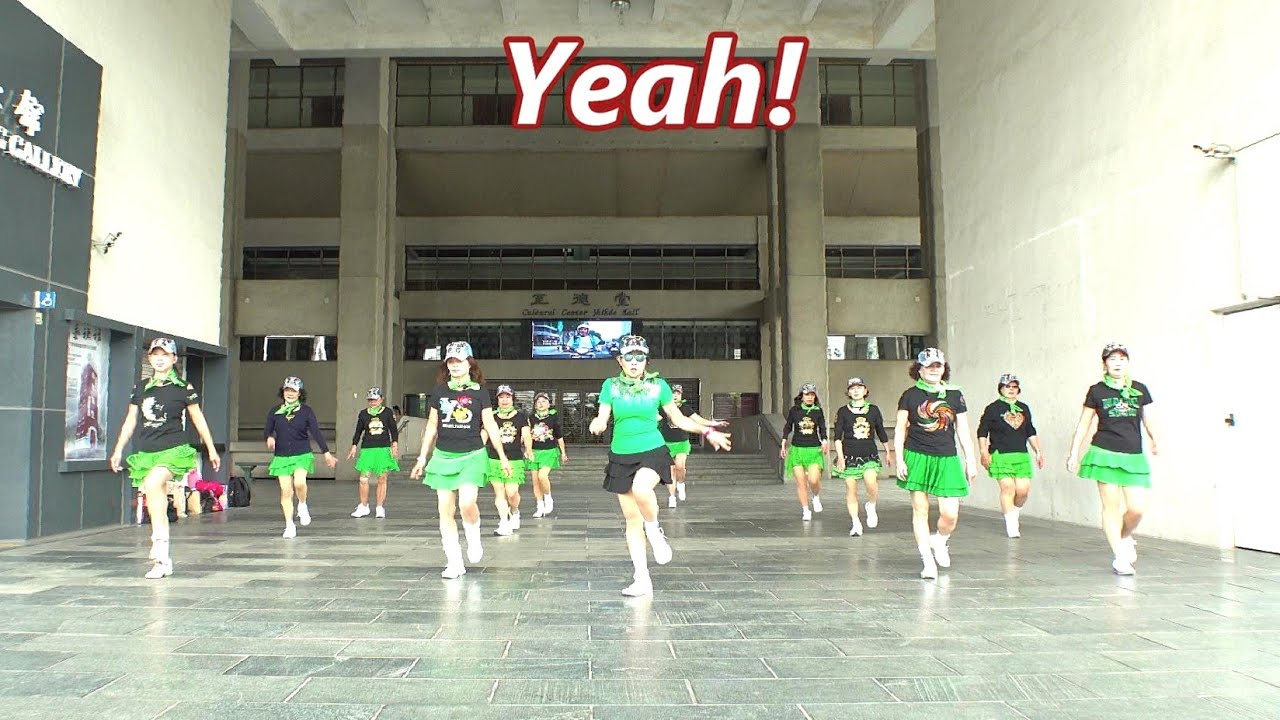 Yeah!│Line Dance by Angela Hodgson│Demo & Walk Through║耶!│排舞│含導跳║4K